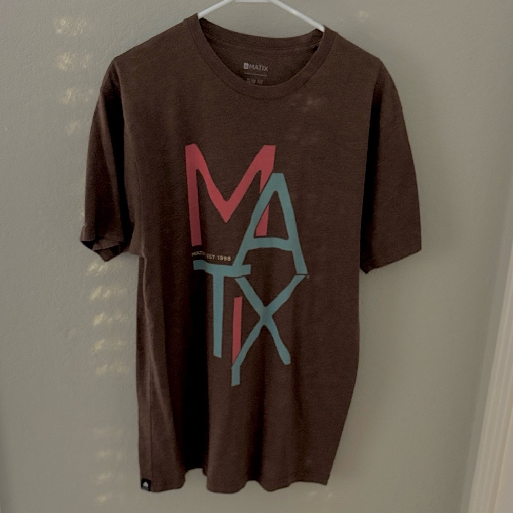 Matix Brown Screen Print Tee